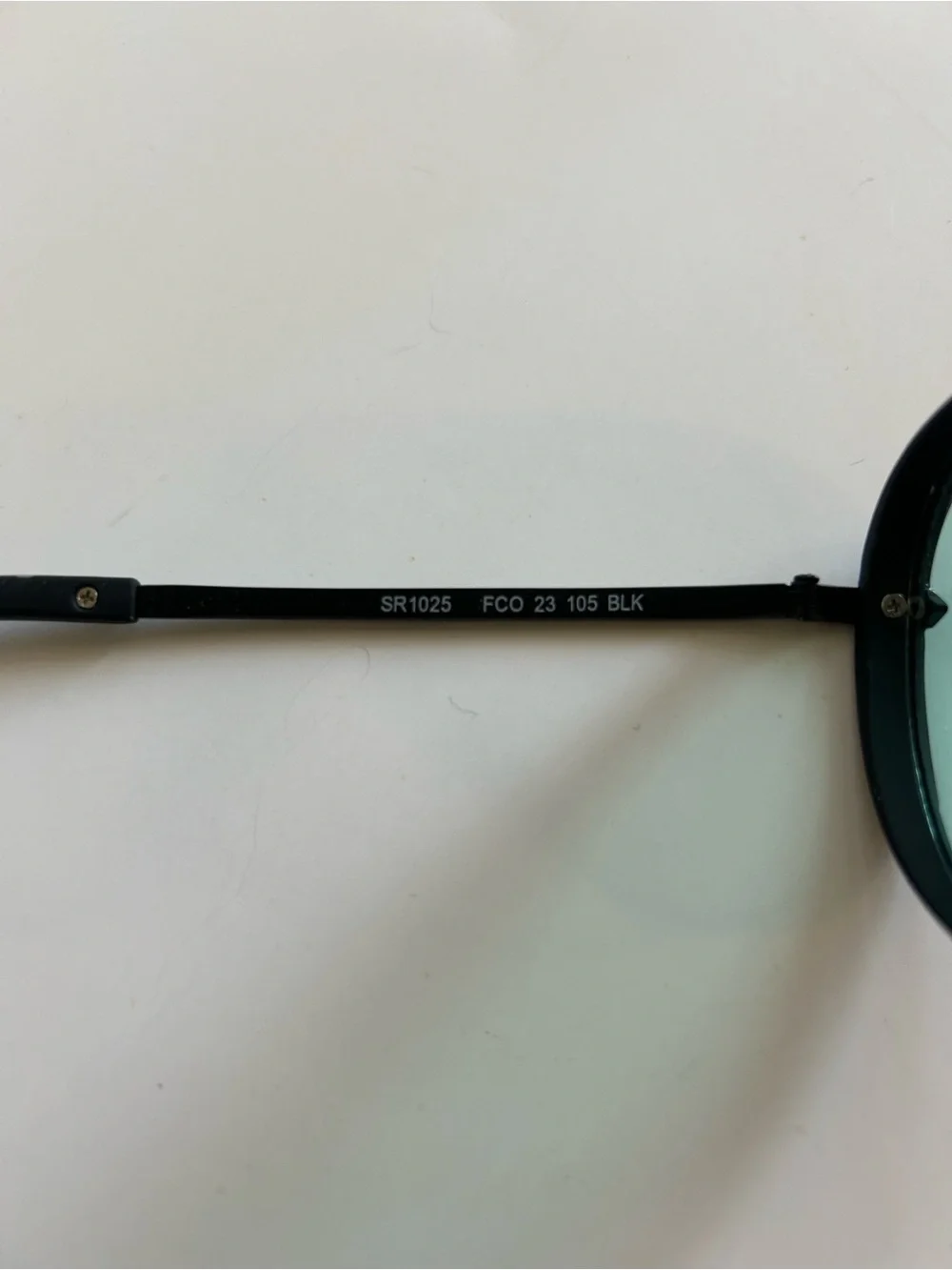 Frye and Co Aviator Sunglasses matter black light teal lens